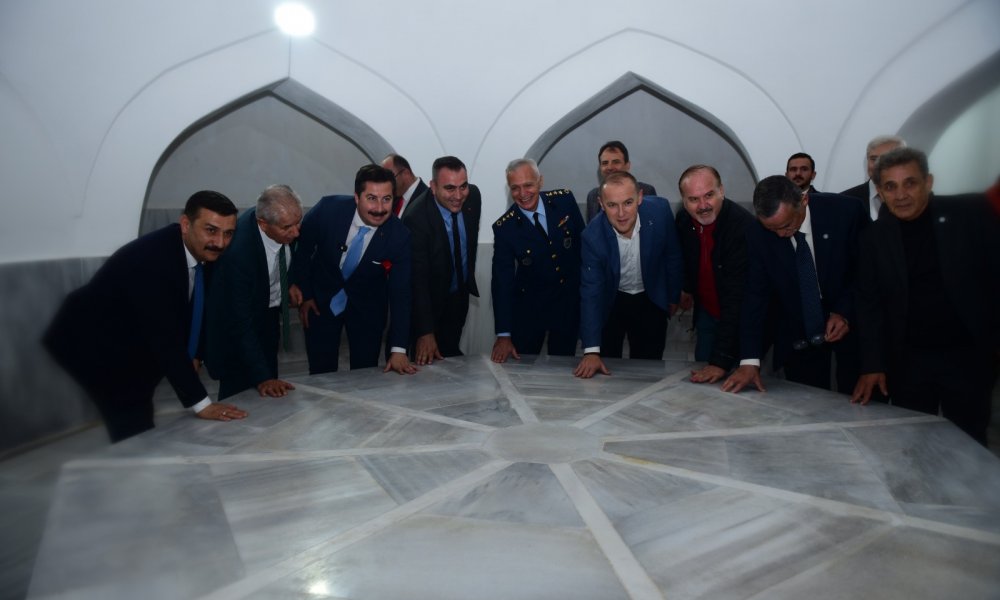 TARİHİ YENİŞEHİR ÇARŞI HAMAMI COŞKULU BİR TÖRENLE AÇILDI